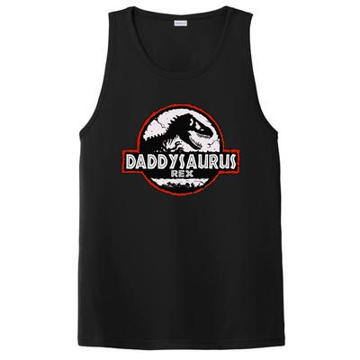 Dinosaur Daddysaurus Rex Father Day For Dad Funny Gifts Idea PosiCharge Competitor Tank