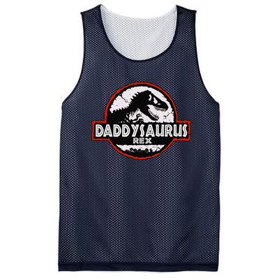 Dinosaur Daddysaurus Rex Father Day For Dad Funny Gifts Idea Mesh Reversible Basketball Jersey Tank