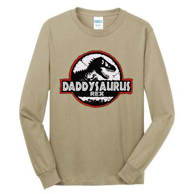 Dinosaur Daddysaurus Rex Father Day For Dad Funny Gifts Idea Tall Long Sleeve T-Shirt