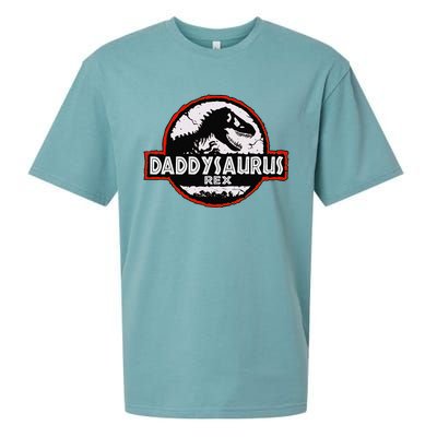 Dinosaur Daddysaurus Rex Father Day For Dad Funny Gifts Idea Sueded Cloud Jersey T-Shirt