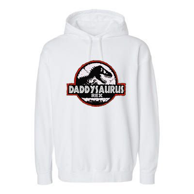 Dinosaur Daddysaurus Rex Father Day For Dad Funny Gifts Idea Garment-Dyed Fleece Hoodie