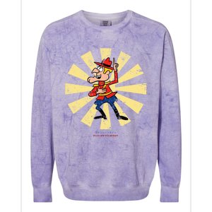 Dudley Do Right Retro Japanese Colorblast Crewneck Sweatshirt