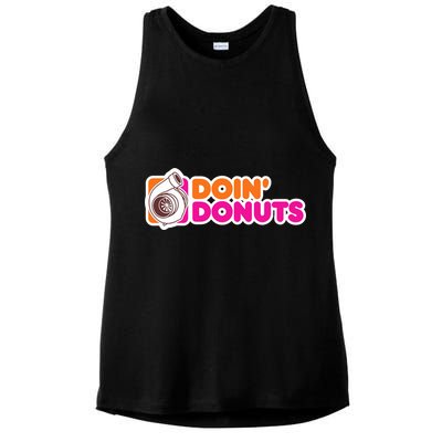 Doin Donuts Racing Fast Car Ladies PosiCharge Tri-Blend Wicking Tank