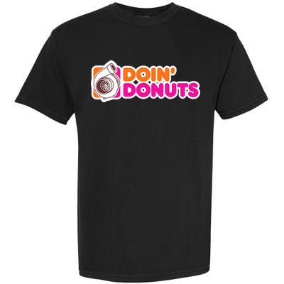 Doin Donuts Racing Fast Car Garment-Dyed Heavyweight T-Shirt