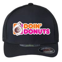 Doin Donuts Racing Fast Car Flexfit Unipanel Trucker Cap