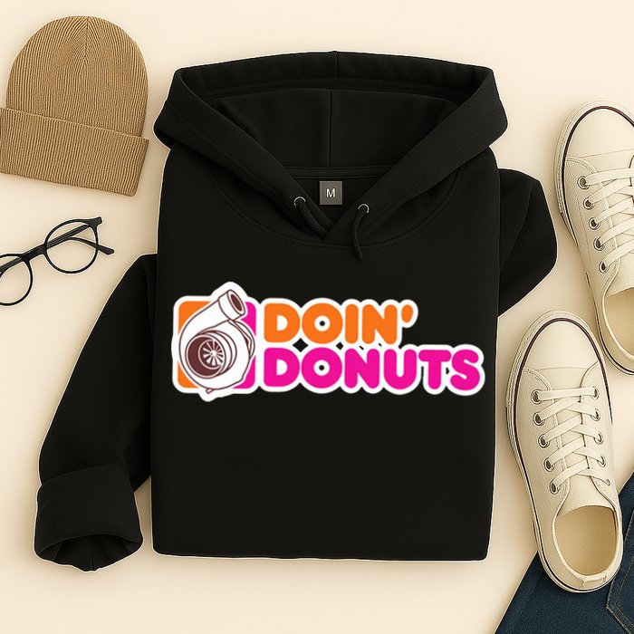Doin Donuts Racing Fast Car Hoodie
