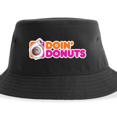 Doin Donuts Racing Fast Car Sustainable Bucket Hat