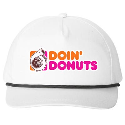 Doin Donuts Racing Fast Car Snapback Five-Panel Rope Hat