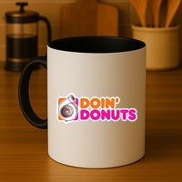 Doin Donuts Racing Fast Car Mug