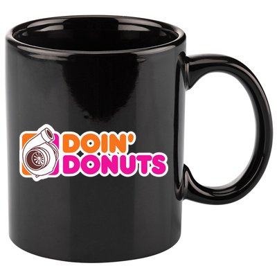 Doin Donuts Racing Fast Car 11oz C Handle Ceramic Mug