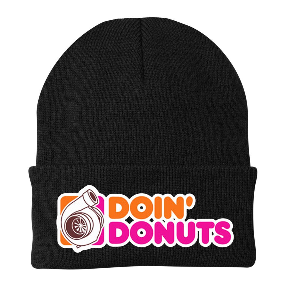 Doin Donuts Racing Fast Car Beanie