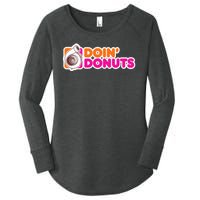 Doin Donuts Racing Fast Car Women's Perfect Tri Tunic Long Sleeve Shirt