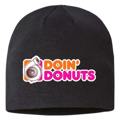 Doin Donuts Racing Fast Car Sustainable Beanie