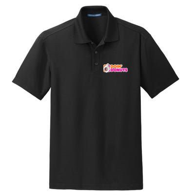 Doin Donuts Racing Fast Car Dry Zone Grid Polo