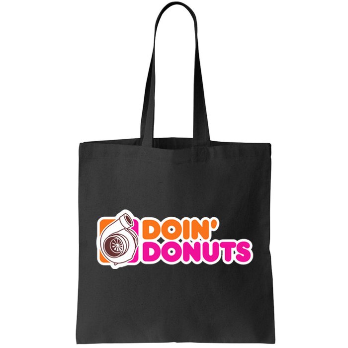 Doin Donuts Racing Fast Car Tote Bag