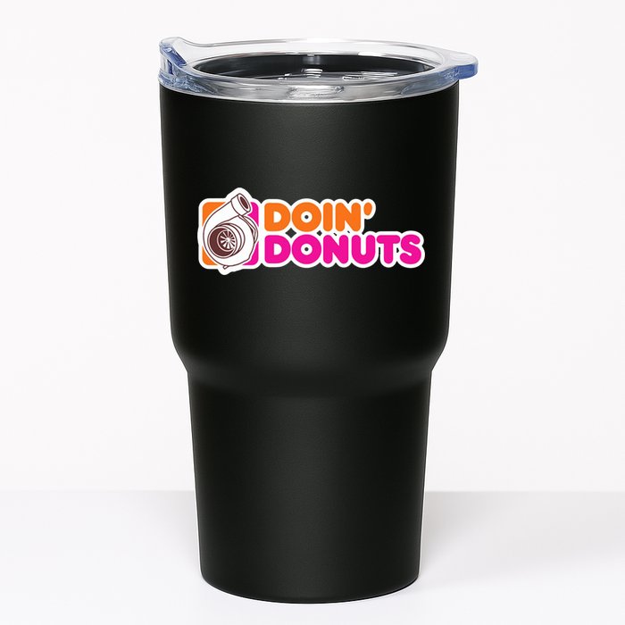 Doin Donuts Racing Fast Car Tumbler