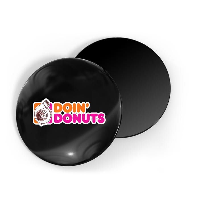 Doin Donuts Racing Fast Car Magnet