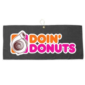 Doin Donuts Racing Fast Car Large Microfiber Waffle Golf Towel