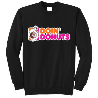 Doin Donuts Racing Fast Car Tall Sweatshirt