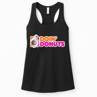 Doin Donuts Racing Fast Car Womens Tank Top