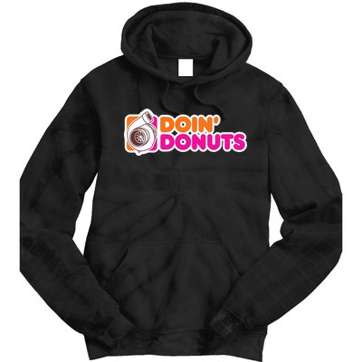 Doin Donuts Racing Fast Car Tie Dye Hoodie