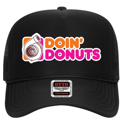 Doin Donuts Racing Fast Car Trucker Hat