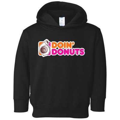 Doin Donuts Racing Fast Car Toddler Hoodie