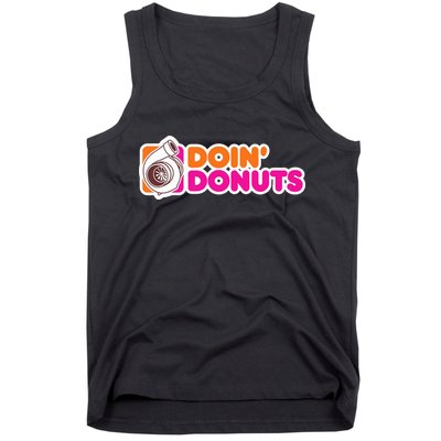 Doin Donuts Racing Fast Car Tank Top