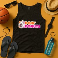 Doin Donuts Racing Fast Car Tank Top