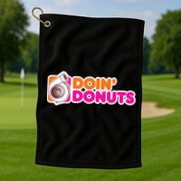 Doin Donuts Racing Fast Car Golf Towel