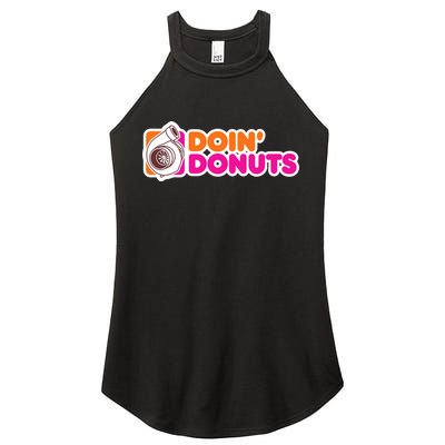 Doin Donuts Racing Fast Car Women's Perfect Tri Rocker Tank