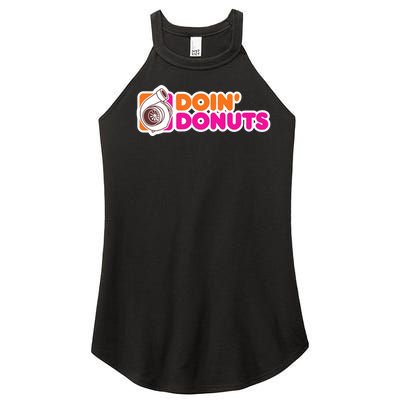 Doin Donuts Racing Fast Car Women's Perfect Tri Rocker Tank