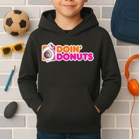 Doin Donuts Racing Fast Car Kids Hoodie