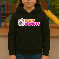 Doin Donuts Racing Fast Car Kids Hoodie