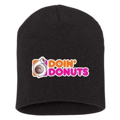Doin Donuts Racing Fast Car Short Acrylic Beanie