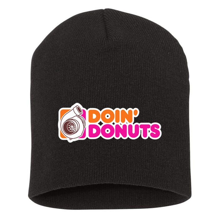 Doin Donuts Racing Fast Car Short Acrylic Beanie