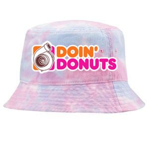 Doin Donuts Racing Fast Car Tie-Dyed Bucket Hat