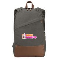 Doin Donuts Racing Fast Car Cotton Canvas Backpack