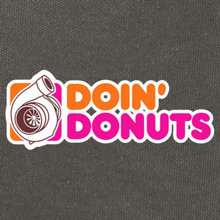 Doin Donuts Racing Fast Car Cotton Canvas Backpack