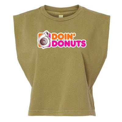 Doin Donuts Racing Fast Car Garment-Dyed Women's Muscle Tee