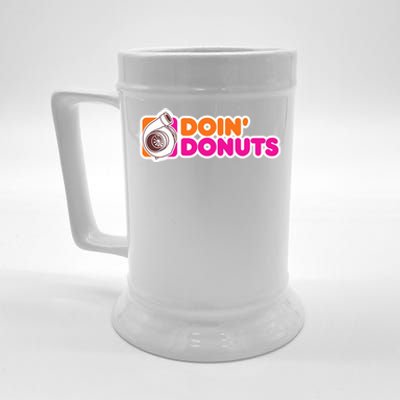 Doin Donuts Racing Fast Car Beer Stein