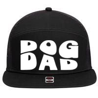 Dog Dad Retro Funny Pod 7 Panel Mesh Trucker Snapback Hat