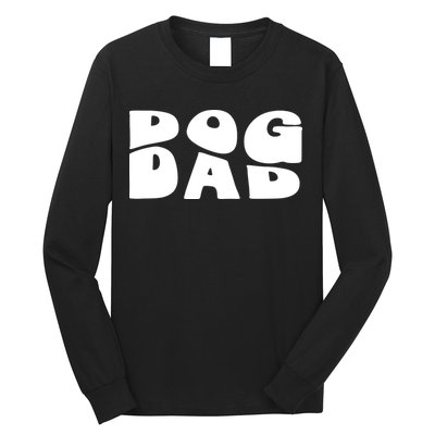 Dog Dad Retro Funny Pod Long Sleeve Shirt