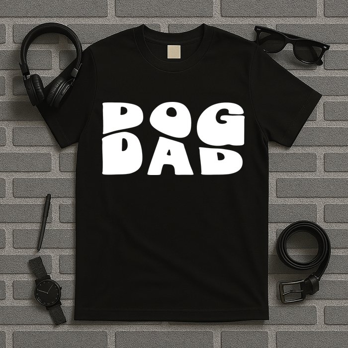 Dog Dad Retro Funny Pod T-Shirt