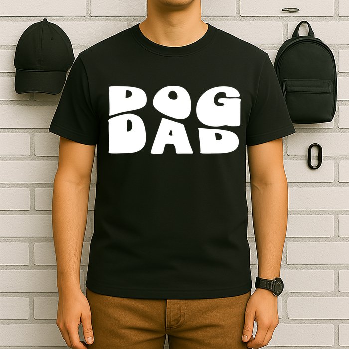 Dog Dad Retro Funny Pod T-Shirt