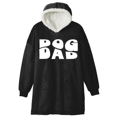 Dog Dad Retro Funny Pod Hooded Wearable Blanket