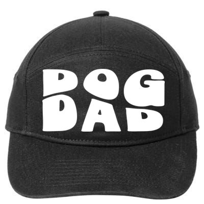 Dog Dad Retro Funny Pod 7-Panel Snapback Hat