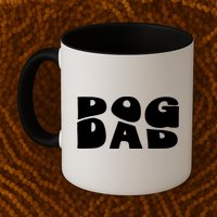 Dog Dad Retro Funny Pod Mug