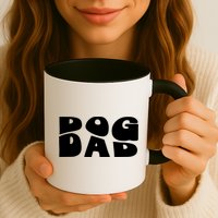 Dog Dad Retro Funny Pod Mug