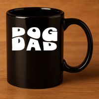 Dog Dad Retro Funny Pod 11oz C Handle Ceramic Mug